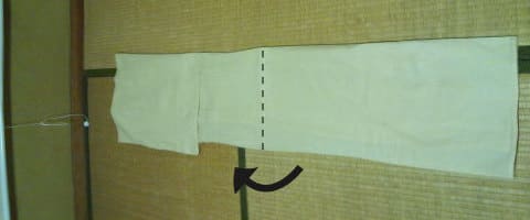 丈を折って完成